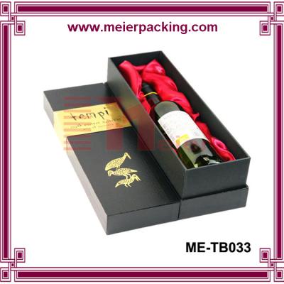 China Champagne wine box, single bottle paper wine box, wedding red wine box ME-TB033 for sale