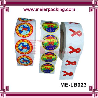 China Custom self-adhesive printing roll sticker/Printed labels colorful print vinyl sticker ME-LB023 for sale