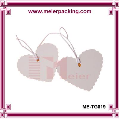 China Heart Shaped Personalized Hang Tags/Paper Wedding Valentine's gift hang tag ME-TG019 for sale