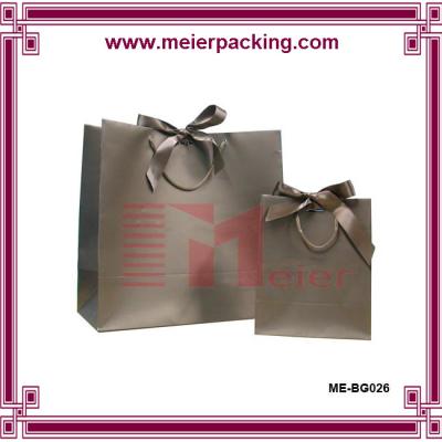 China Handemade printed oem large paper grey/dark grey gift bags, shopping gift clothing bag ME-BG026 for sale