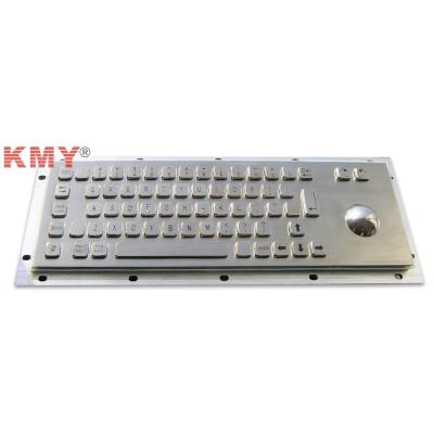 China Waterproof Keypad IP65 Metal Kiosk Keyboard With Built In Trackball for sale