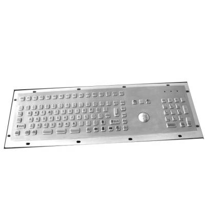 China IP65 Mini Metal Industrial Telecommunication Equipment Keyboard with Trackball and Numeric Pad for sale