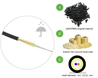 China 24 Core Single Mode Optical Cable With LSZH FRNC Sheath Material for sale