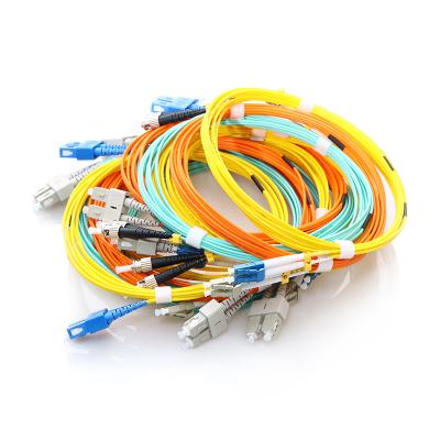 China 3m Yellow Fiber Optical Patch Cord FC SC LC ST APC UPC Single Mode for sale