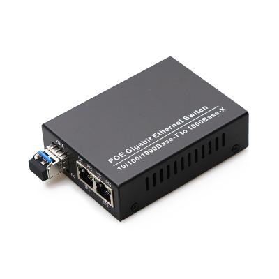 China Customized Fiber Optic Media Converter LC SC Fast Gigabit 1000M Data Rate for sale