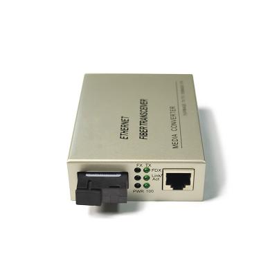 China Fast Gigabit Fiber Optic Media Converter SFP LC SC 100M 1000M for sale