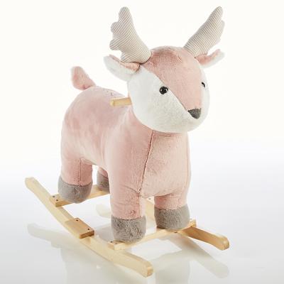 China Ride On Toy Stuffed Deer Kids Rocking Toys Riding Animal Toys Stuffed Animal Rider for sale