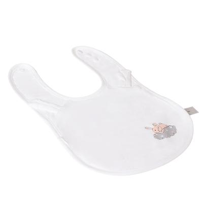 China BPA Free Ready To Ship 37cm BPA Free Waterproof Nano Baby Bib With With Food Catcher Baby Nano Bibs Wholesale Feeding Supplies for sale