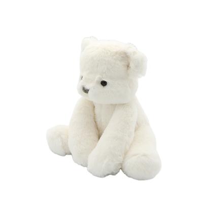 China Plush 2021 Most Popular Cute Teddy Bear White Stuffed Toy Bear for sale