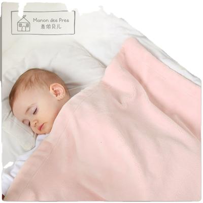 China 70X100CM Folded Pink Double Layer Blanket Double Layer Blanket Helper Baby Improve Sleeping Blanket for sale