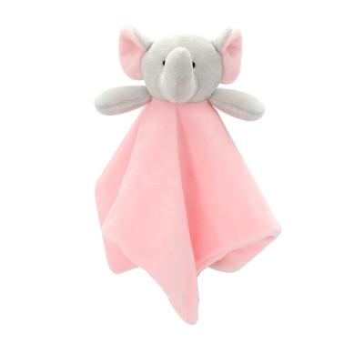 China Plush Ready to Ship Wholesale Custom Baby High Quality Comforter Rabbit Elephant Blanket Toy Comforter Baby Cute Security Covering Toy for sale