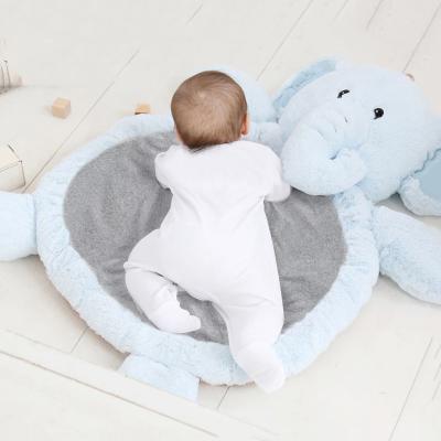 China 2021custom educational toy bear elephant baby playmat sheepmats gym toy bag floor for infants soft cotton children playmat child rat play mats for sale