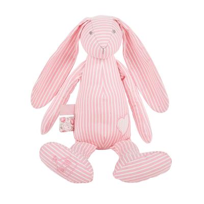 China Custom Plush OEKO-TEX Cotton Rabbit Stuffed Toy 40cm Customize Baby Animal Comforter Long Ears Rabbit Toy Doll Plush Toys for sale