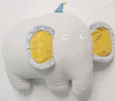 China Cute Stuffed Pillow Home Decoration Kids Toys Elephant Soft Cushion Toys Stuffed Animal Cushion for sale