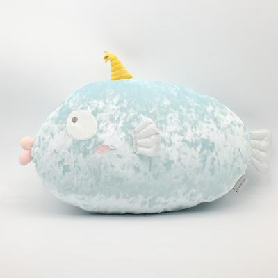 China Fish Home Soft Toys Cushion Sea Animal Plush Stuffed Animal Toys Decoration Pillow for sale