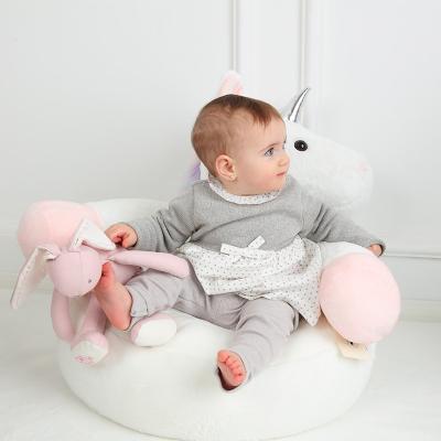 China Cancel barbie white 60cm barbie muebles furniture sofa unicorn shaped chairskids stuffed animal mini sofa for sale