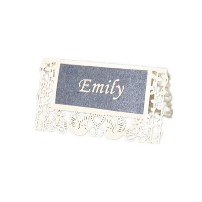 China Lace Wedding Party / Banquet / Place Christmas / Wedding Decoration Cards Personalized Name Card Table Reception Decoration Lace Pattern For Wedding Favors , Party for sale