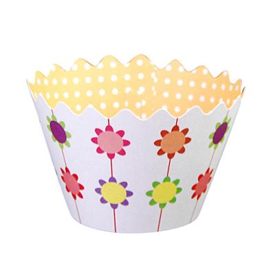 China Hot Selling Party Decoration Birthday Decoration Die Cut Cupcake Wrappers for sale