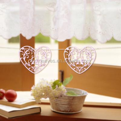 China Wedding Newest Decoration Design Paper Christmas Heart Shaped Ornaments Love Bird Design Hanging Ornaments For Party Wedding Decoration for sale