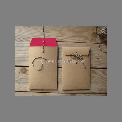 China Europe Wholesale Wrapping Paper Envelope With Twine Tie Closure Envelope Wrapping Paper Folder for sale