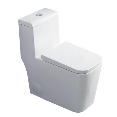 China Dual-Flush HILITE water closet Modern Dual Flush Elongated One Piece Toilet  Soft Closing Seat Comfort  Hot sale luxury sanitary wares for sale