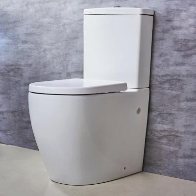 China Dual-Flush HILITE Premium Quality Hotel Home Floor Mounted Watermark Washdown Toilet Two Piece Sanitary Wares Bathroom Toilet Ceramic for sale