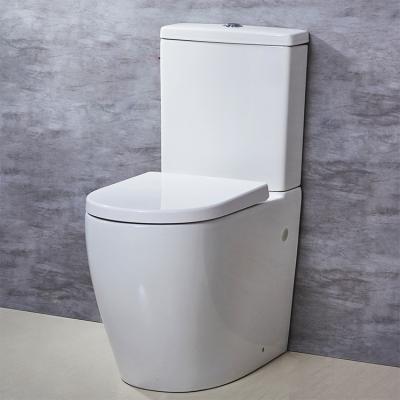 China Dual-Flush HILITE Modern Watermark Siphonic White Two Piece Sanitaryware Good Quality Chinese Wc Ceramic Toilets For Bathroom for sale