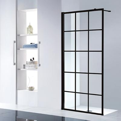 China Modern HILITE Factory Price Aluminum Frame Stainless Steel Support Rod Cheap Tempered Glass Door Shower Room for sale