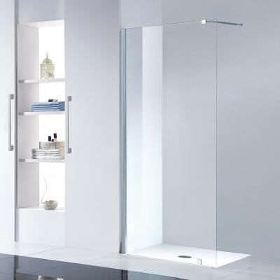 China Modern HILITE Wholesale 1200X2000mm Rectangle Acrylic Base Tempered Glass Frameless Walk In Shower Room for sale