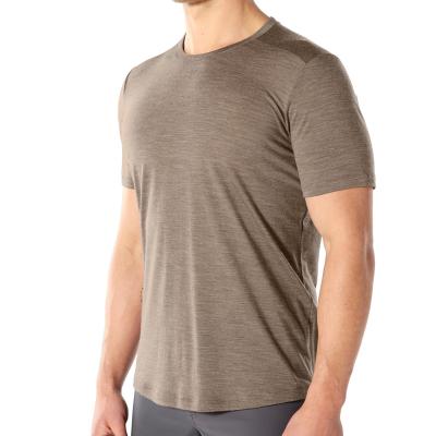 China Viable Men's Tee Tech Wool Base Layer T-shirt Men's Tech Wool Base Layer T-shirt Wicking Anti-Odor Quick Dry Breathable 100% USA Size for sale