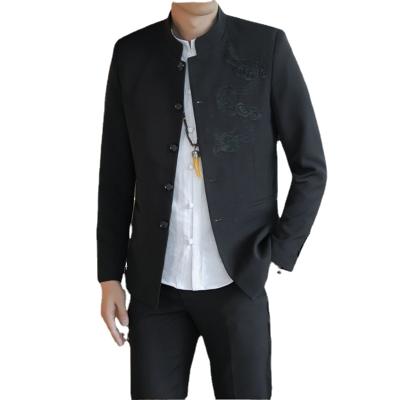 China Fashion Waterproof Top Zipper Fly Anti Static Mens Suits Adults V-Neck for sale