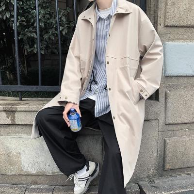 China Raincoat ; Streetwear Long Oversized Coat Men s Fashion Loose Jacket Men's Anorak Overcoat M-2XL for sale