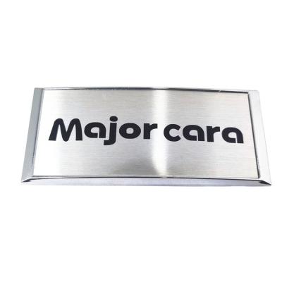 China Custom Europe Copper 3D Edge Metal Label Stainless Steel Custom Nameplate Plate for sale