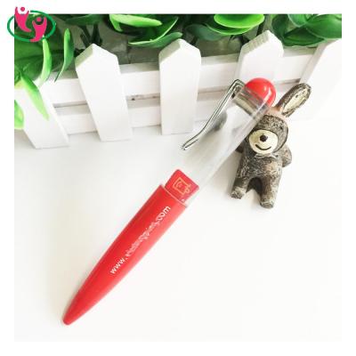 China Pen Fancy Customized Promotional 3D Logo Liquid Floating Pen for sale