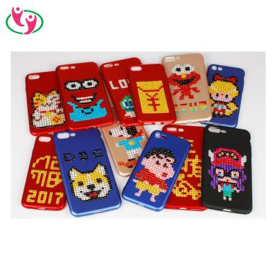 China Fancy DIY Crystal Gem Removable Mobile Phone Sticker Waterproof+Eco-friendly for sale