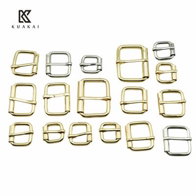 China Plus Size Metal Roller Fashionable Buckle Back Buckle Purse Belt Accessories Locking Buckle 3.8 Pin Clip Square Handbag Hardware for sale