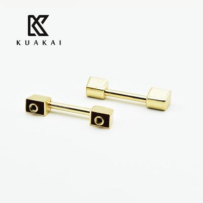 China Metal Foot Nail Buckle Dumbbell Hang Rivets Pack Buckle Screws Repair Accessories Repair Detachable Bag A4010 for sale