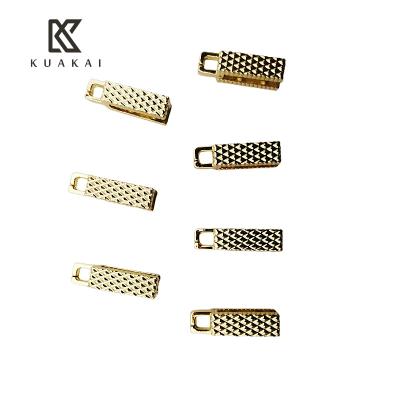 China Factory Customized Leather Rope Clip Handmade Metal Pony Clip Metal Buckle Clip A4015 for sale