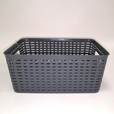 China Various Size Low Cost Function Kitchen Sustainable Plastic Basket Multi Available Material Plastic Basket PP Rattan Manufacturer for sale