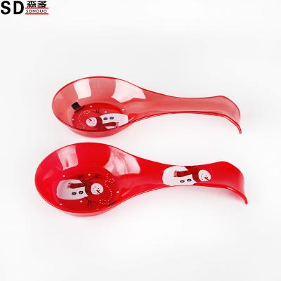 China Viable High Quantity Colorful Festival Custom Design Plastic Spoon For Promotion for sale