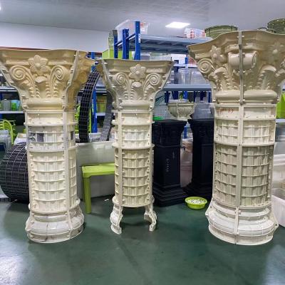 China Household Product Mold Plastic Cement Concrete Mold For Column Round Square Design Plastic Injection Mold Form For Pillar for sale