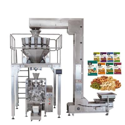 China 2000g Puffed Food Packing Machine With Weighing Machine for sale