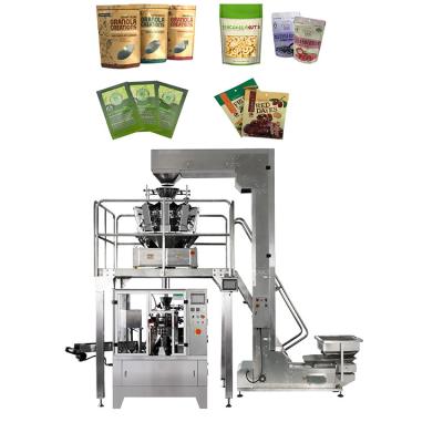 China Doypack Rotary Premade Bag Packing Machine For Candy Chips Spice for sale