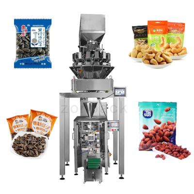 China Cashew Nuts Weighing 100g 200g Pillow Packaging Machine PLC Control for sale