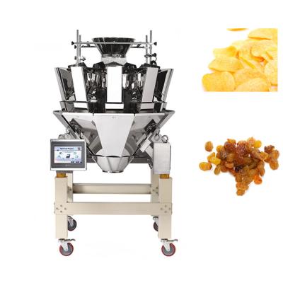 China Weighing 50g 100g 10 Head Weigher For Banana Chips Chips for sale