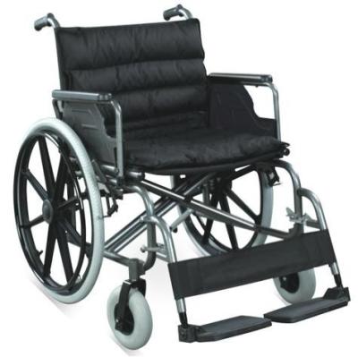 China Hospital Foshan Factory Black 24 Inch Wheels Manual Steel Wheelchairs RJ-W851 for sale