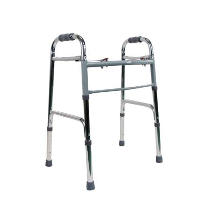 China High Quality Outdoor Four Walker Disabled Aluminum Walker Lightweight Leg Folding Walker For Elderly for sale