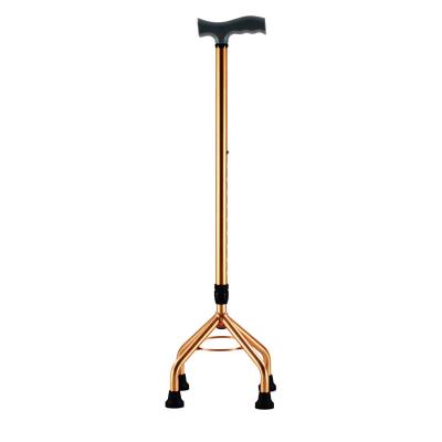 China New Walking Stick Light Adjustable Non-Slip Aluminum Stability Four Leg Crutch For Elderly for sale