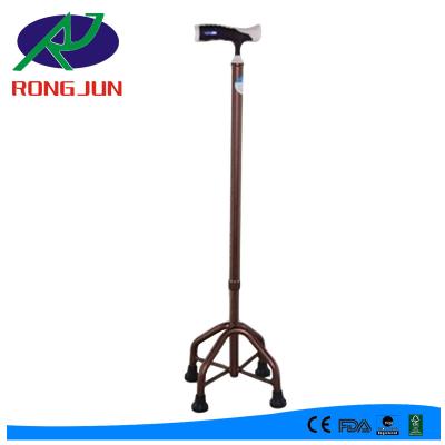 China The lightweight luxury shinny four legs walking cane walking stick for the elderly A948LC for sale