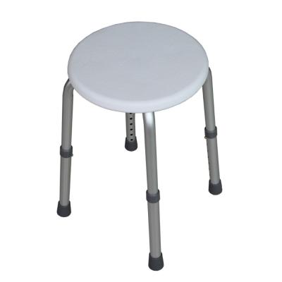 China Aluminum Alloy Aluminum Stool RJ Bath Chair Portable Adjustable Shower Chair for sale